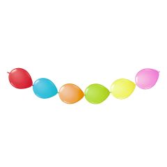 Meerkleurige Knoopballonnen - 6 stuks
