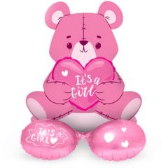 Folieballon It's a Girl op Standaard - 61cm