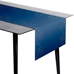 Tafelloper Elegant True Blue - 240x40cm