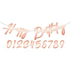 Letterslinger Happy Birthday Lush Blush - 1mtr