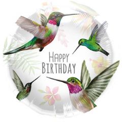 Folieballon Kolibri Happy Birthday - 45cm