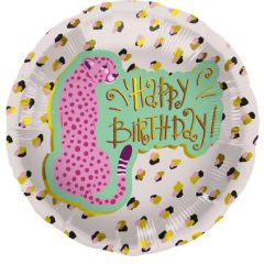 Folieballon Panter Happy Birthday  - 45cm
