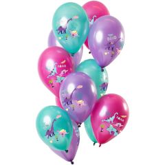 Ballonnen set Dino's Paars Metallic - 12stk