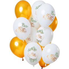 Ballonnen set Mr & Mrs - 12stk