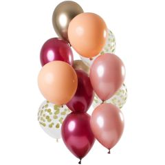 Ballonnen set Rich Ruby - 12stk