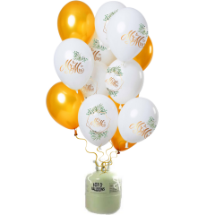 Helium Tank met Mr & Mrs  Ballonnen - 24stk