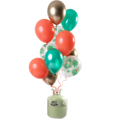 Helium Tank met Tropical Gem Ballonnen - 24stk