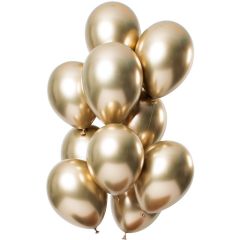 Ballonnen Mirror Chrome Goud - 12stk