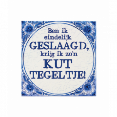 Geslaagd KUT Tegel Delfts Blauw