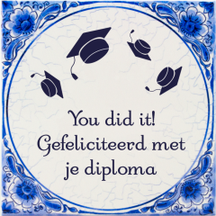 You Did It Tegel Delfts Blauw