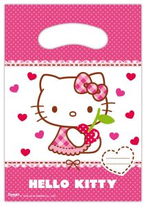 Hello kitty uitdeelzakjes - 6 stuks