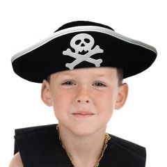 Zwarte Piratenhoed Kinderen - Thumbnail image