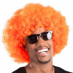 Oranje Pruik Afro