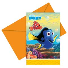 Disney Finding Dory Uitnodigingen - 6 stuks