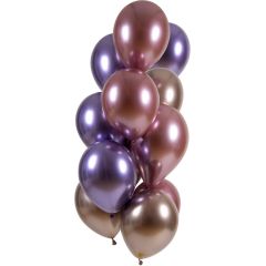 Ballonnen Set Ultra Shine Amathyst - 12stk
