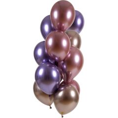 Ballonnen Set Ultra Shine Amathyst - 12stk