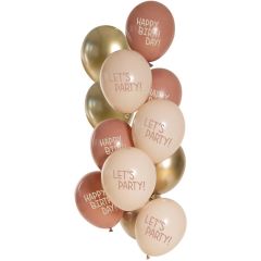 Ballonnen Set Golden Blossom- 12stk