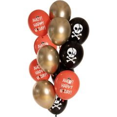 Ballonnen Set Birthday Pirate - 12stk
