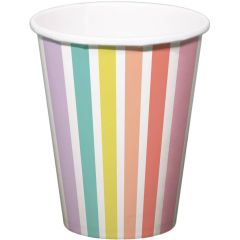 Bekertjes Pastel Stripes - 6stk