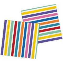 Servetten Color Pop Stripes - 20stk