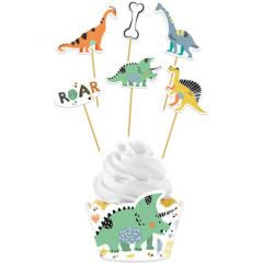 Cup-cake Decoratieset Dino Roar