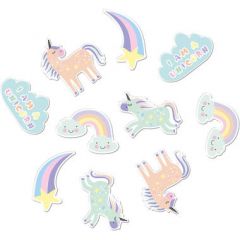 Tafelconfetti XL Unicorns & Rainbows - 45stk