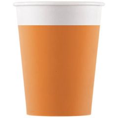 Bekertjes Oranje Composteerbaar - 8stk
