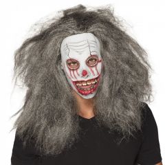 Zombie Clown Masker met haar