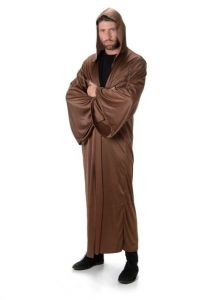 Brown Hooded Robe