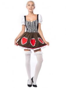 Oktoberfest Dirndl Heidi Heart
