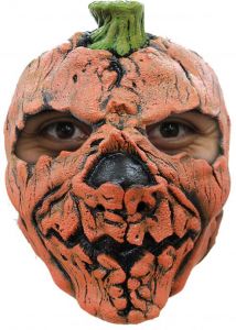 Creepy Pompoen Masker - Latex