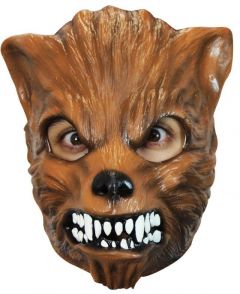 Bruine Wolf masker - Latex