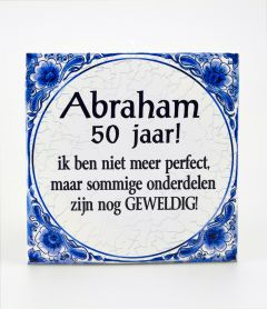 Delfts Blauwe Tegel Abraham