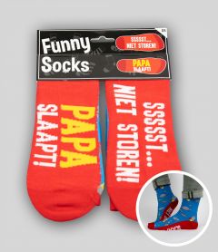 Funny Socks - Papa slaapt