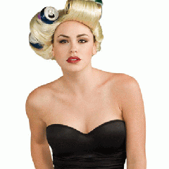AANBIEDING Lady Gaga Pruik met krulspelden