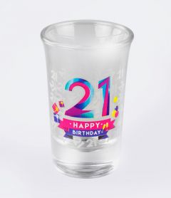 Shotglaasjes 21 jaar - 6 stk