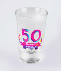 Shotglaasjes 50 jaar - 6stk