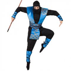 Kostuum Blue Ninja 