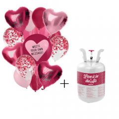 Helium Tank Set Love