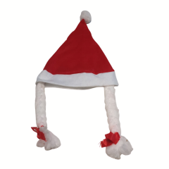 Kerstmuts met vlechtjes