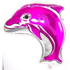 Folieballon Roze Jumping Dolfijn