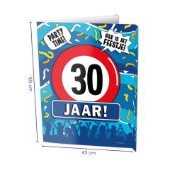 Window Sign - 30 Jaar