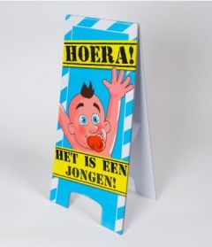 Warning Sign - Geboorte Jongen