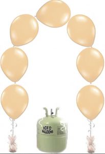 Helium Tank met Gouden Knoopballonnen - 25 stk