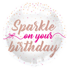 Folieballon Sparkle on Your Birthday - 45cm