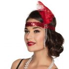 Flapper Hoofdband - Rood