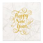 Happy New Year Servetten 25x25cm - 16 stuks