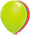 Ballonnen neon meerkleurig 25 cm - 50 stuks