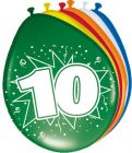 10 Jaar Ballonnen - 8 stuks