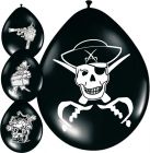 Piraten ballonnen - 8 stuks